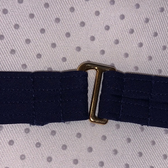 Victorias secret navy blue halter top bathing suit (top only) size 36DD - Picture 3 of 13